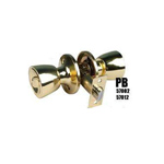 Cerradura de entrada con llave pomo tulip dorada PB