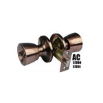 Cerradura de entrada con llave pomo tulip cobre AC