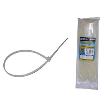 Amarra cable blanco 100 x 2.4 mm - 04