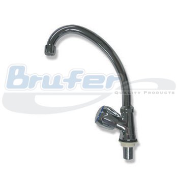 Grifo cuello cisne para fregadero de 1 llave