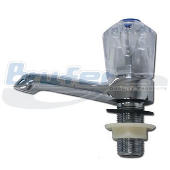 Llave para lavamanos pomo acrílico