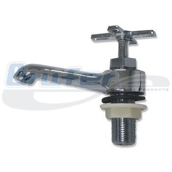 Llave para lavamanos pomo en cruz