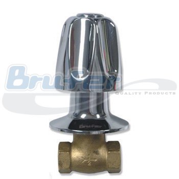 Llave para ducha individual pomo metálico
