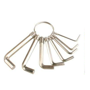 Llave L en juego 8 piezas 1.5 - 6 mm