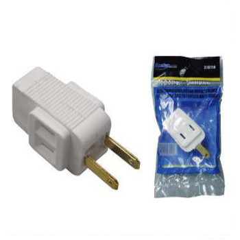 Receptáculo sencillo a 3 salidas goma blanco (WB315)