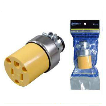 Toma blindada 15 amp con tierra nylon (U443S)