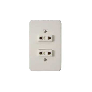 Toma doble marfil (WB1205)