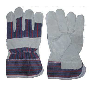 Guantes de tela carnaza pala reforzada (par)